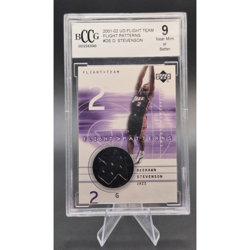 2001-02 Upper Deck Flight Team DeShawn Stevenson #DS Flight Patterns Jersey Jazz